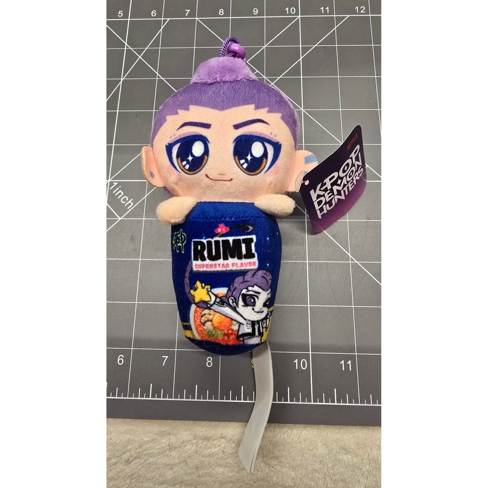 Netflix K-Pop Demon Hunters Rumi Plush Clip Superstar Flavor Ramen 5 Inch
